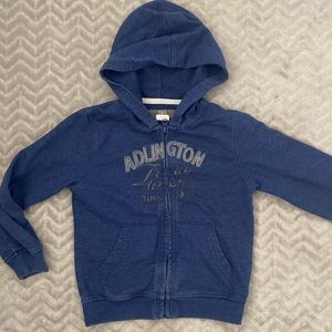5T Boys blue Zip Up hoodie